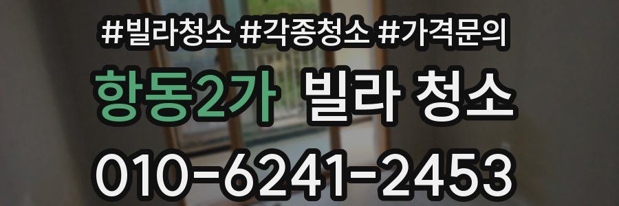 항동2가 빌라 청소