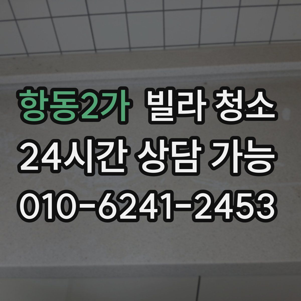 항동2가 빌라 청소