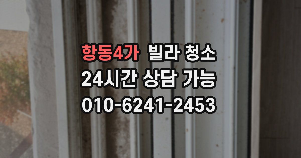 항동4가 빌라 청소