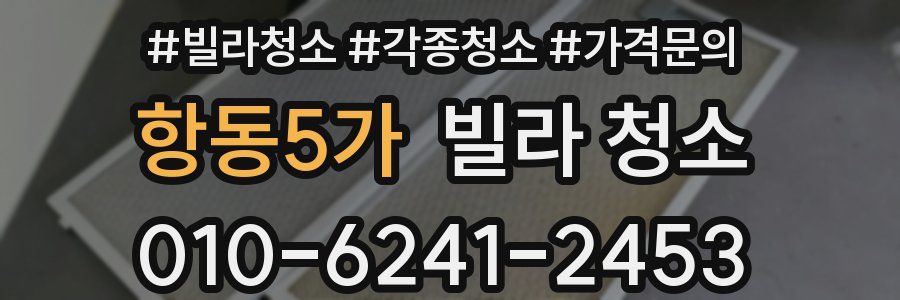 항동5가 빌라 청소