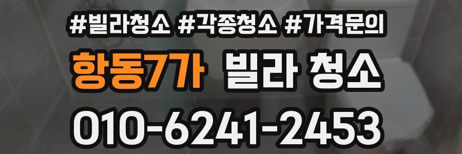 항동7가 빌라 청소