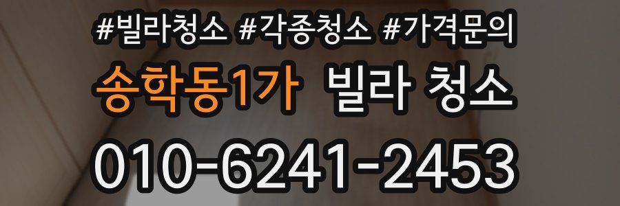 송학동1가 빌라 청소