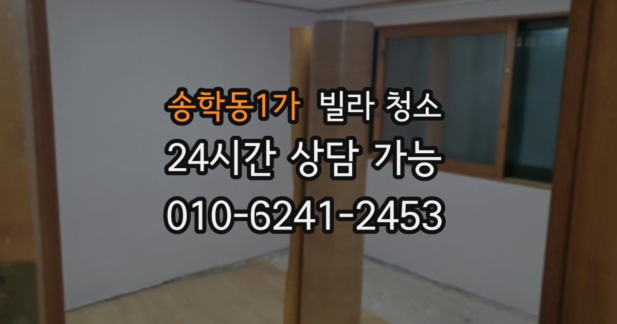 송학동1가 빌라 청소