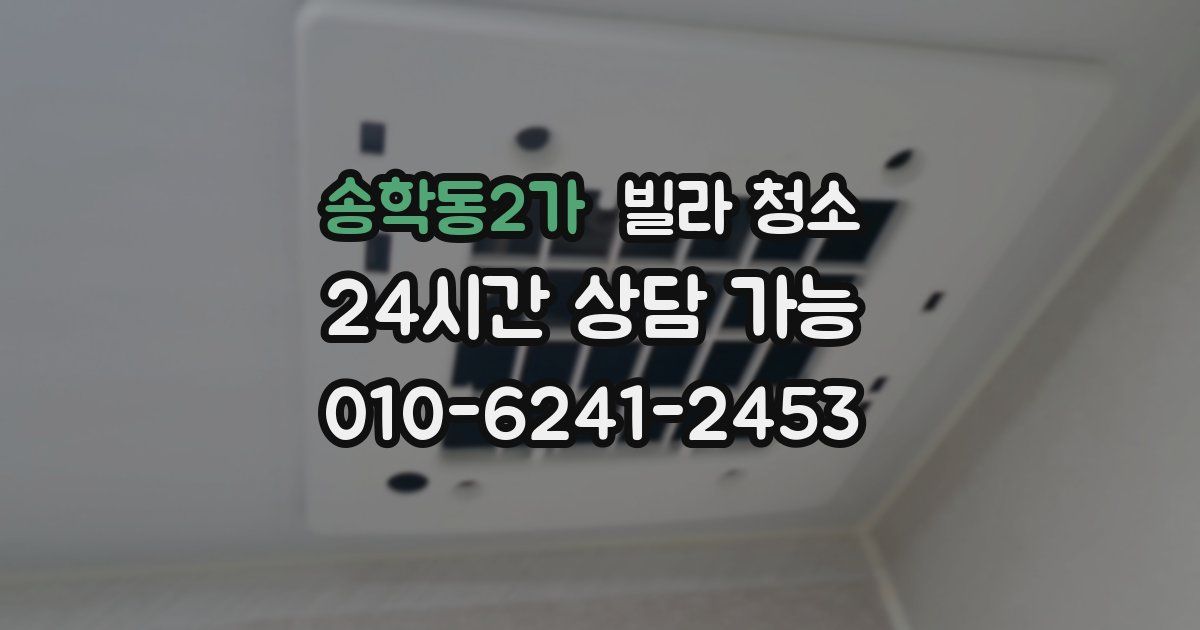 송학동2가 빌라 청소