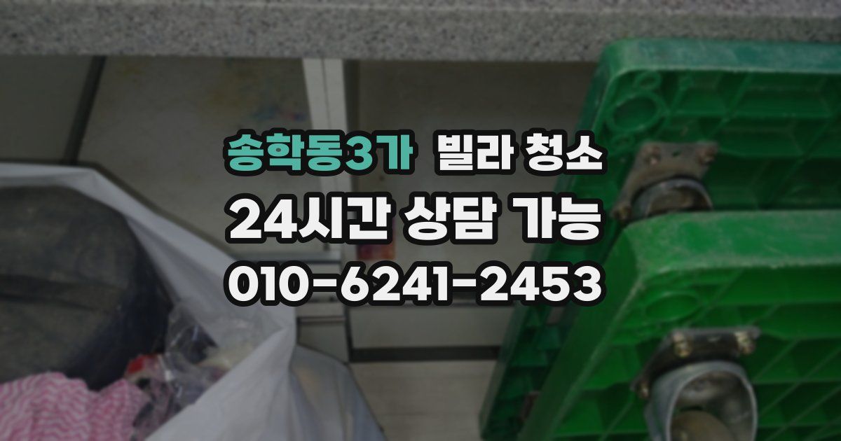 송학동3가 빌라 청소
