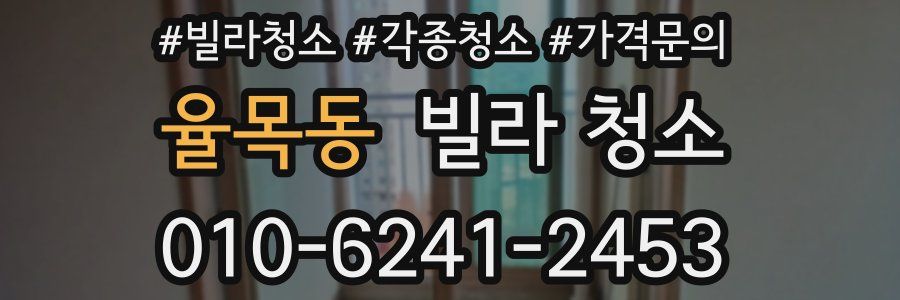 율목동 빌라 청소