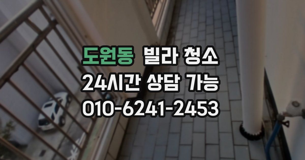 도원동 빌라 청소