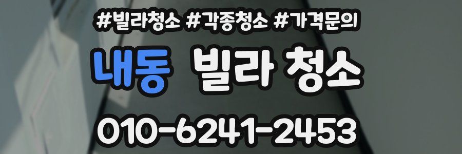 내동 빌라 청소