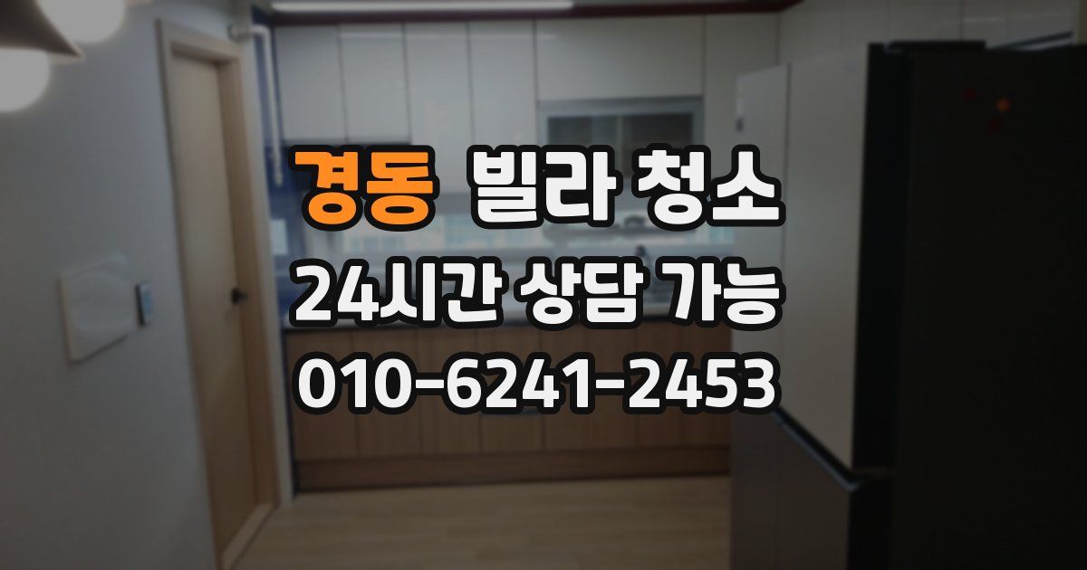 경동 빌라 청소