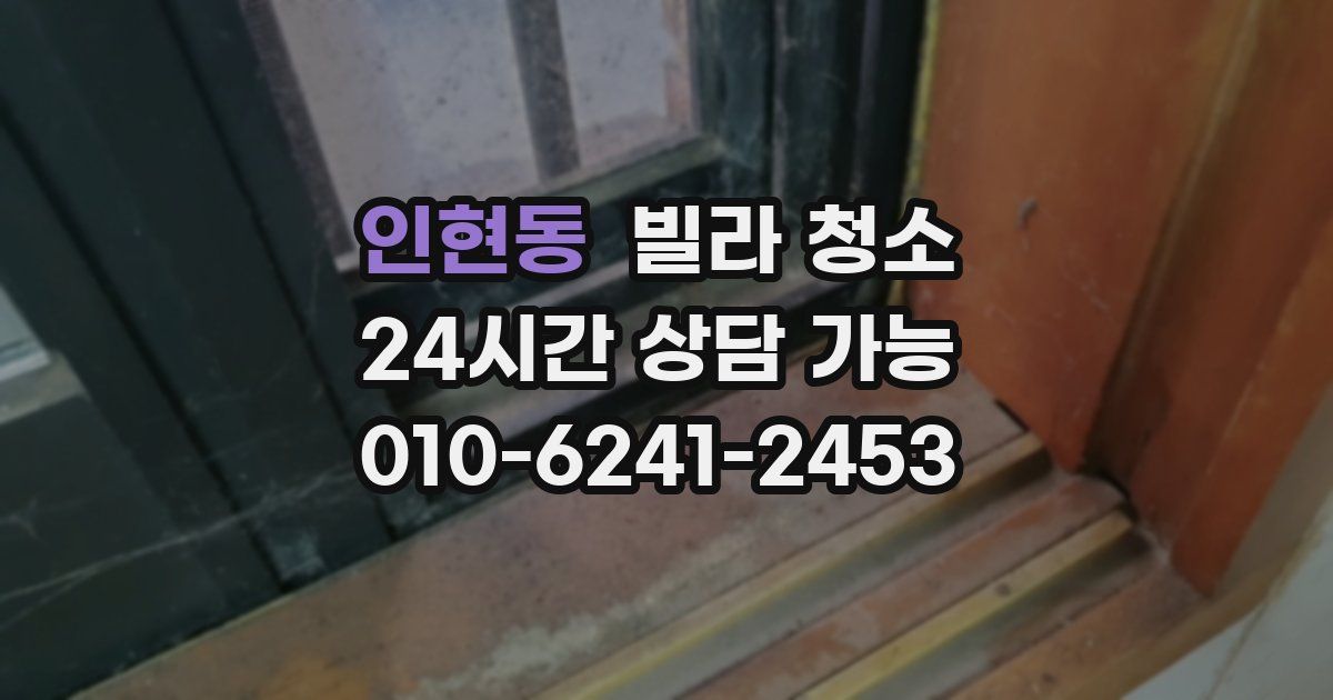 인현동 빌라 청소