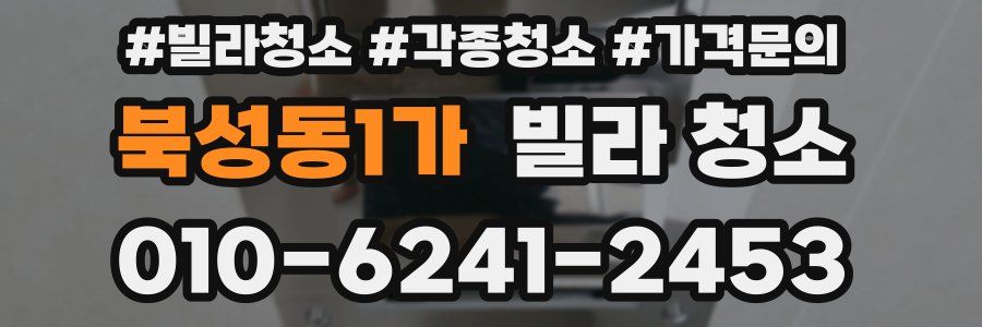 북성동1가 빌라 청소