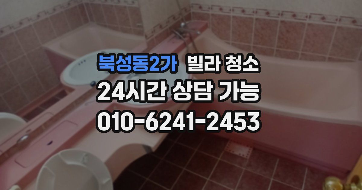 북성동2가 빌라 청소