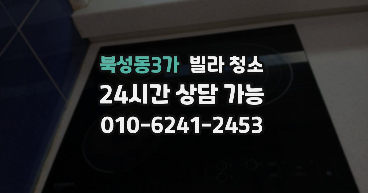 북성동3가 빌라 청소