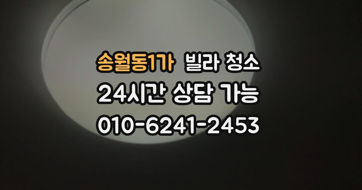 송월동1가 빌라 청소