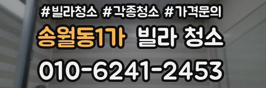 송월동1가 빌라 청소