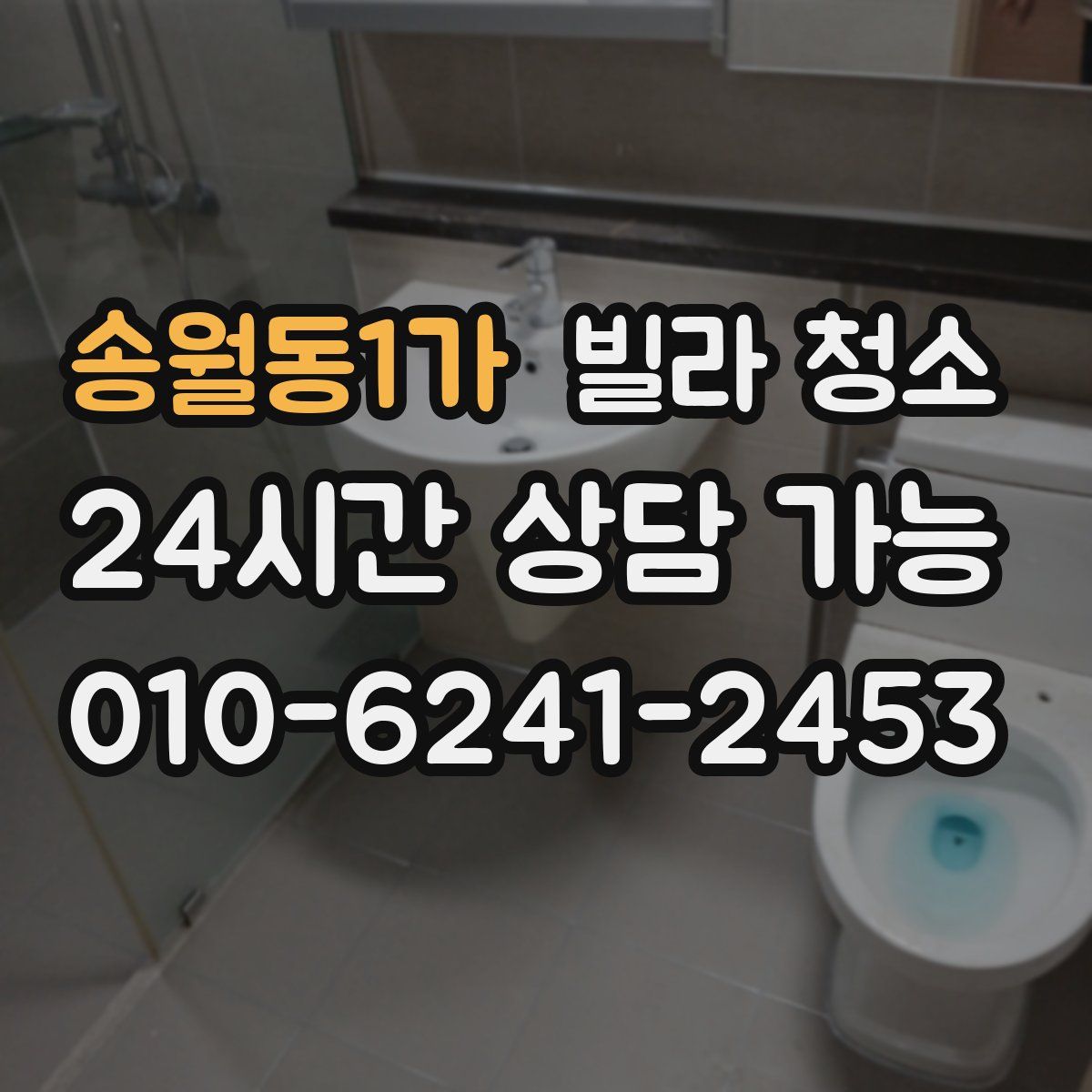 송월동1가 빌라 청소