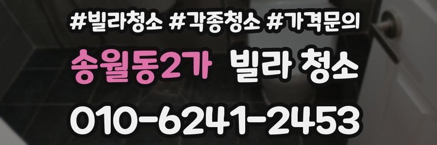 송월동2가 빌라 청소