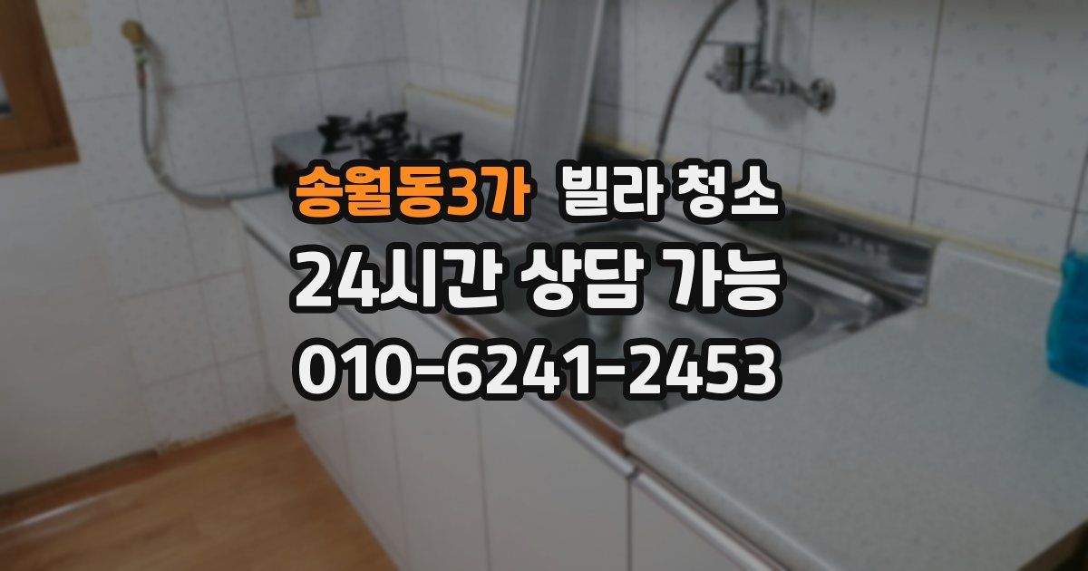 송월동3가 빌라 청소