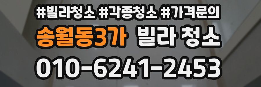 송월동3가 빌라 청소