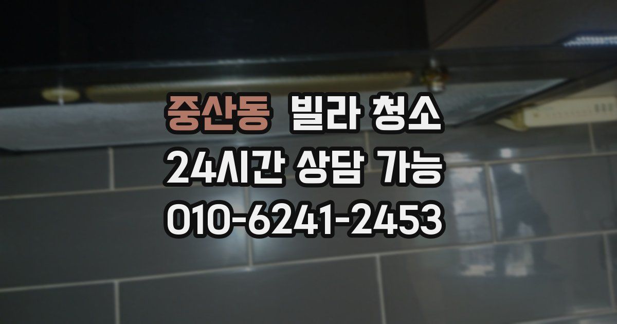 중산동 빌라 청소