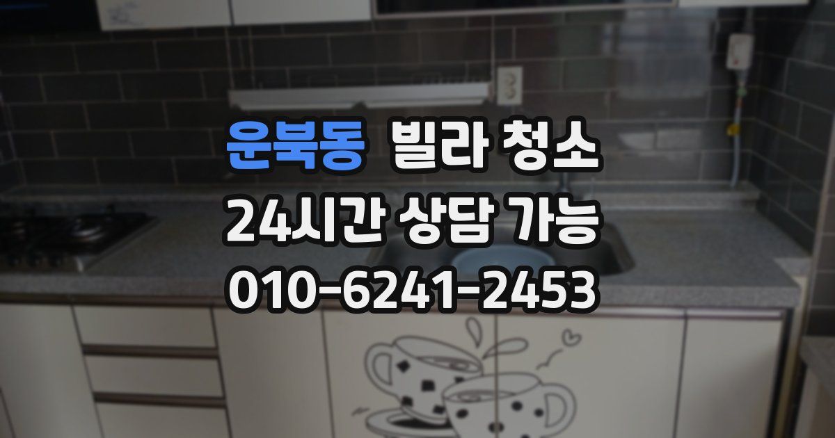 운북동 빌라 청소