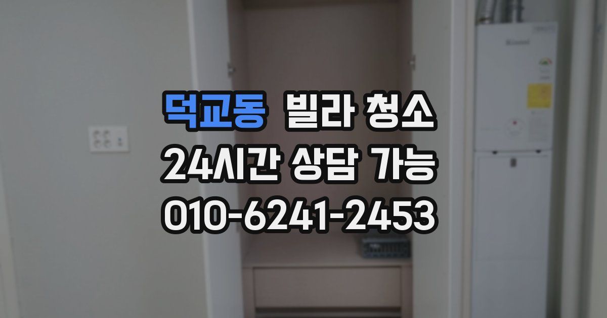 덕교동 빌라 청소