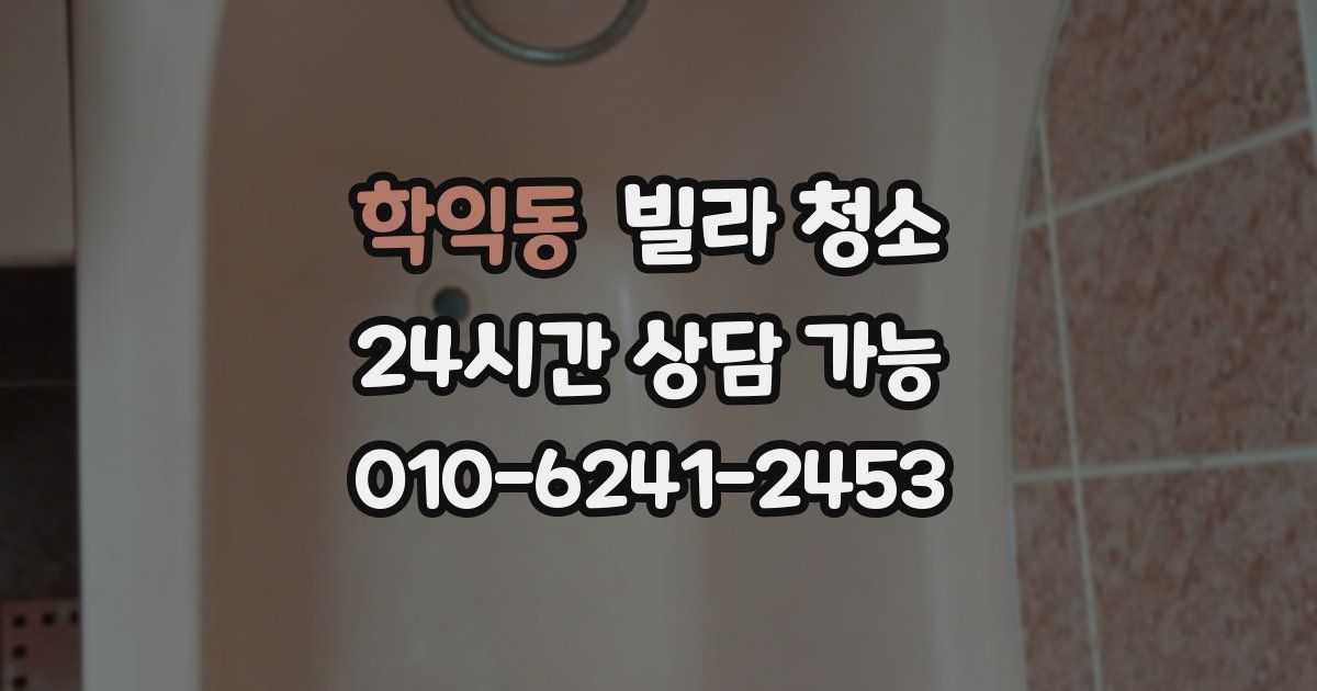 학익동 빌라 청소