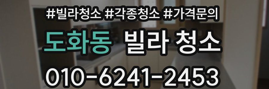 도화동 빌라 청소