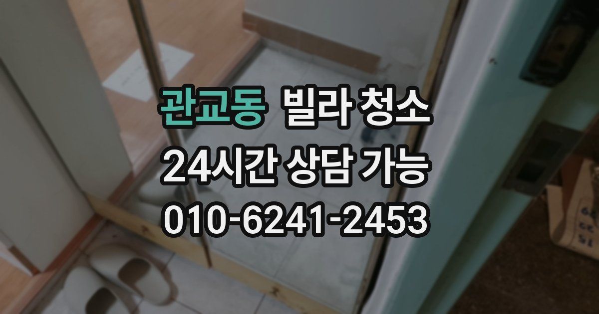 관교동 빌라 청소