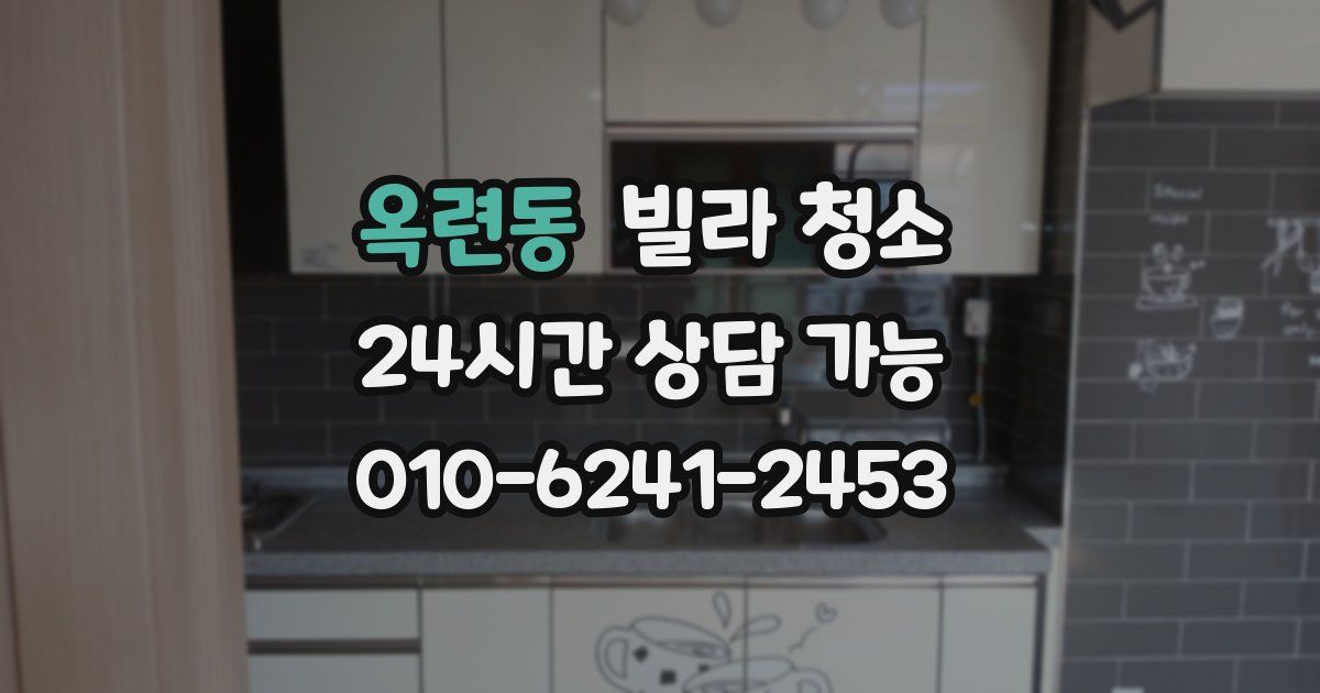 옥련동 빌라 청소