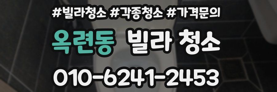 옥련동 빌라 청소