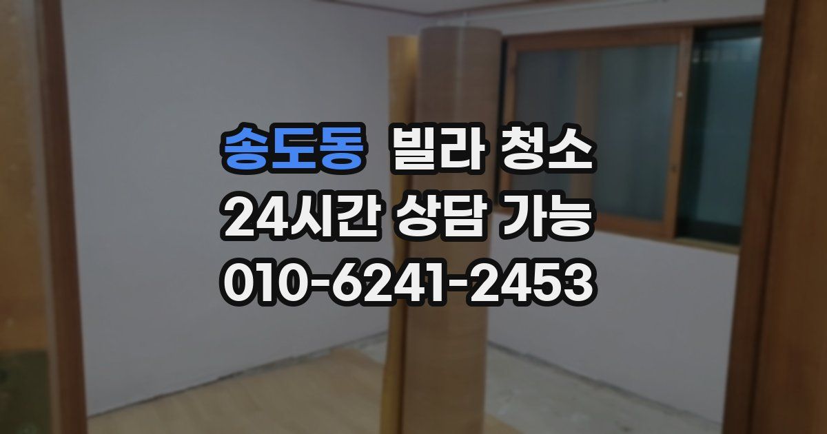 송도동 빌라 청소