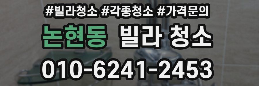 논현동 빌라 청소