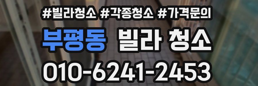 부평동 빌라 청소