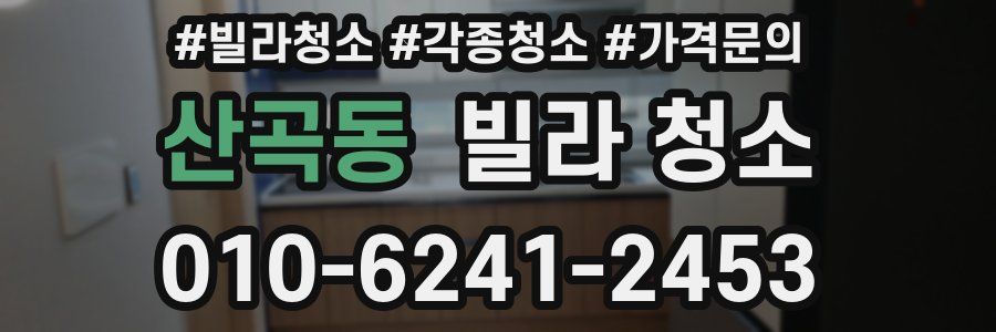 산곡동 빌라 청소