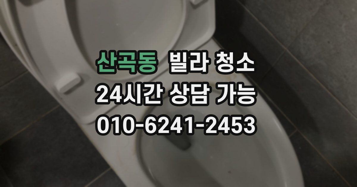 산곡동 빌라 청소