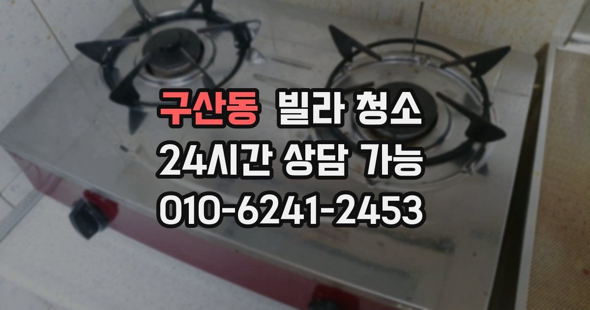 구산동 빌라 청소