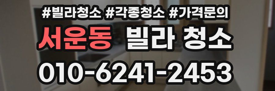 서운동 빌라 청소