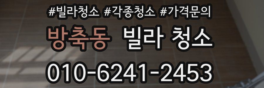 방축동 빌라 청소