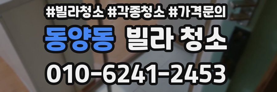 동양동 빌라 청소