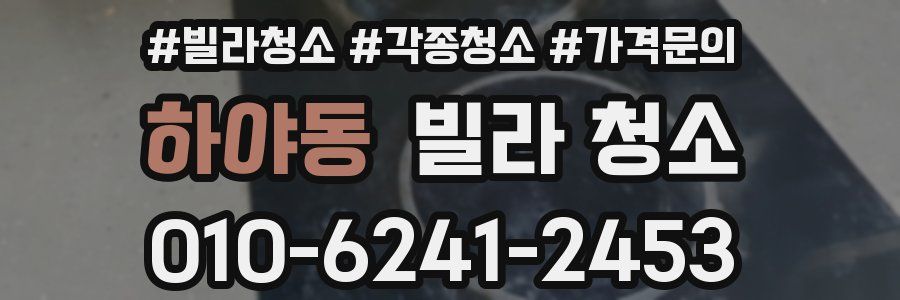 하야동 빌라 청소