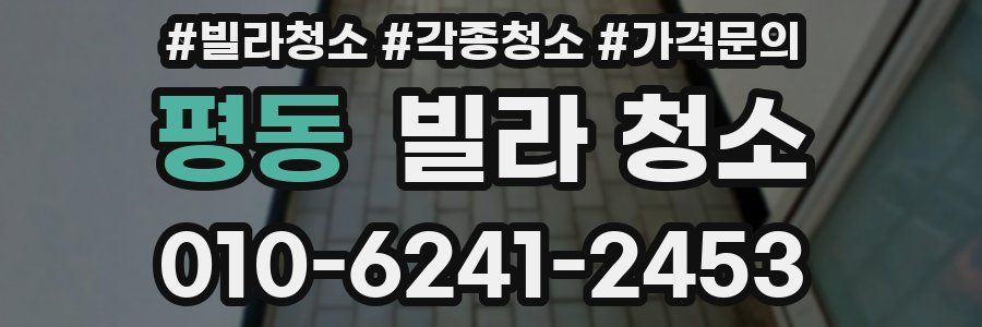 평동 빌라 청소