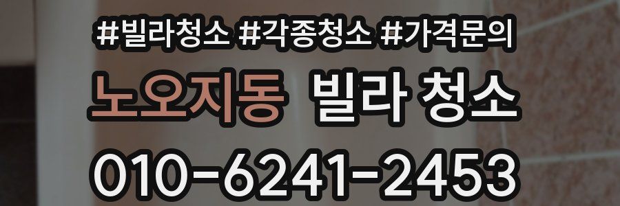 노오지동 빌라 청소