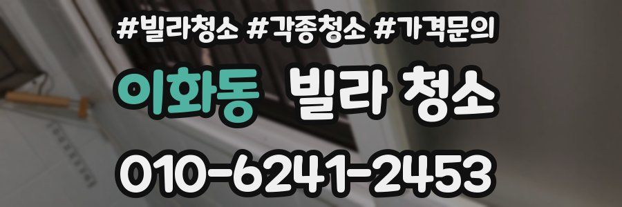 이화동 빌라 청소