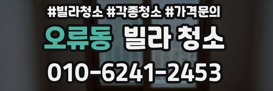 오류동 빌라 청소