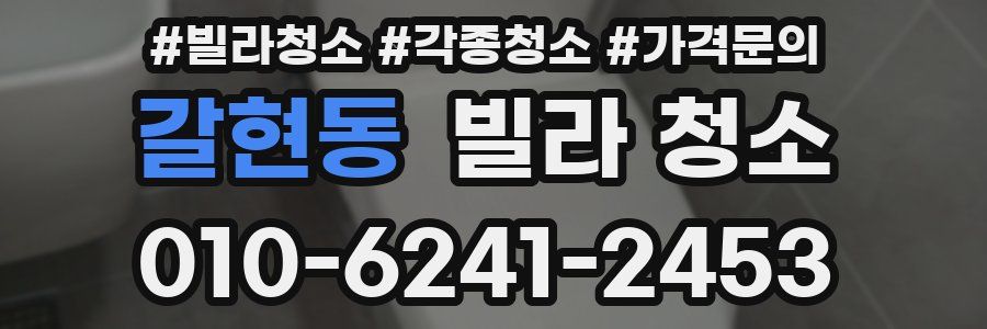 갈현동 빌라 청소