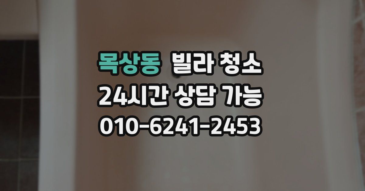 목상동 빌라 청소