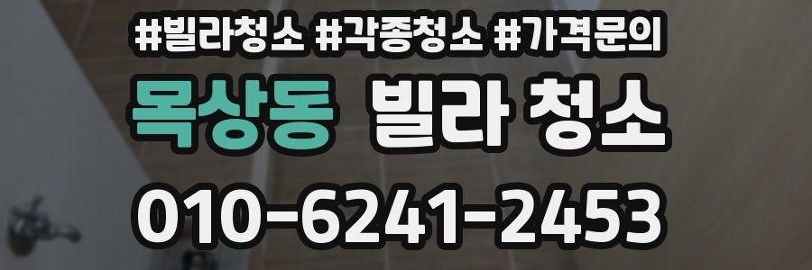 목상동 빌라 청소