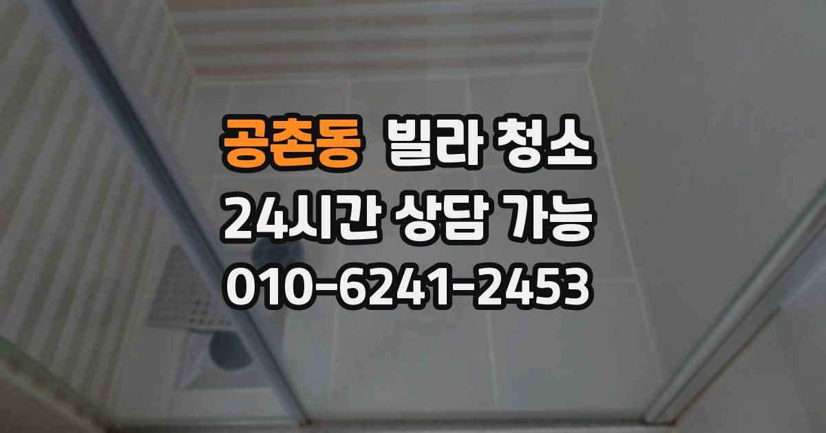 공촌동 빌라 청소