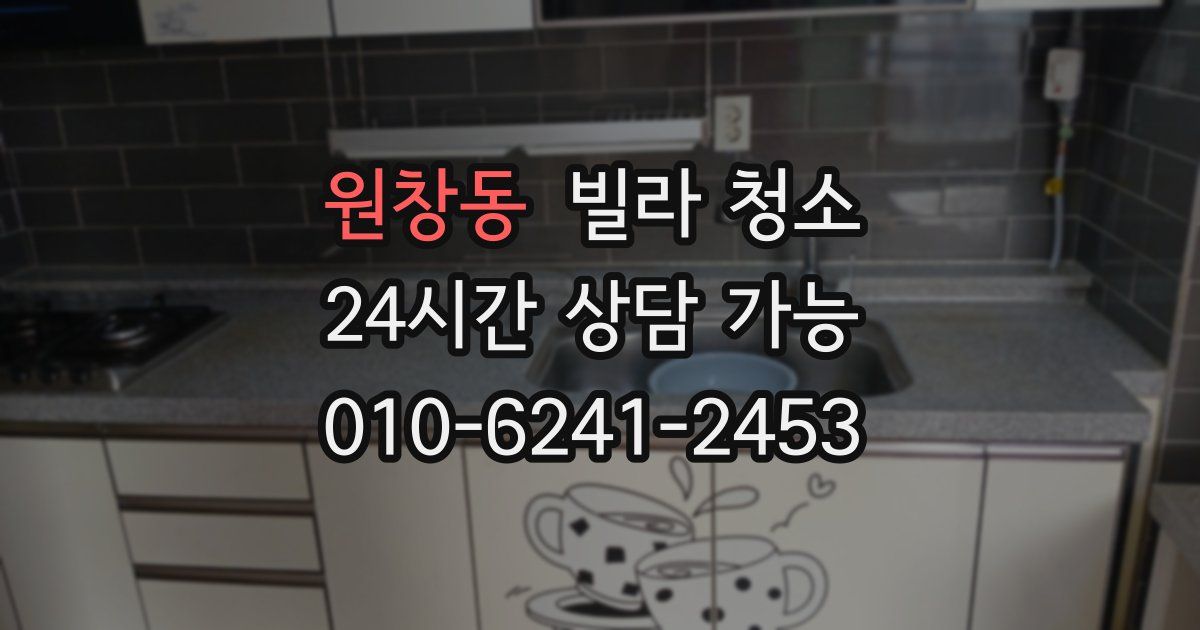 원창동 빌라 청소